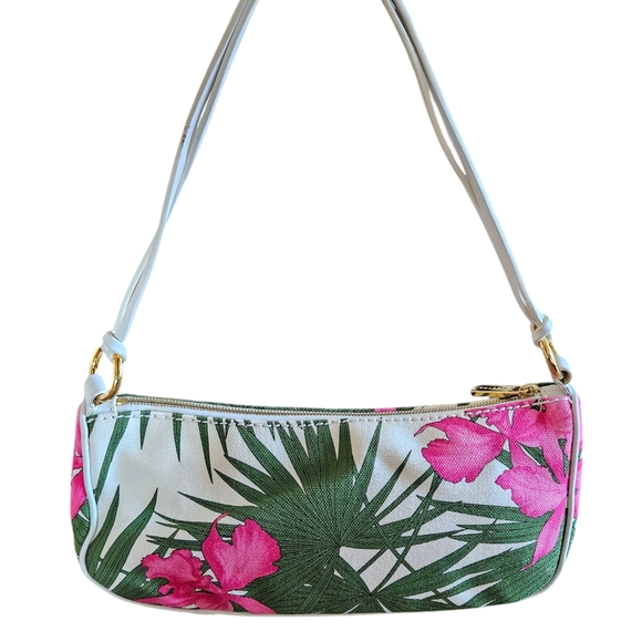 Celine NWT Floral Pink and Green Handbag - Picture 1 of 13